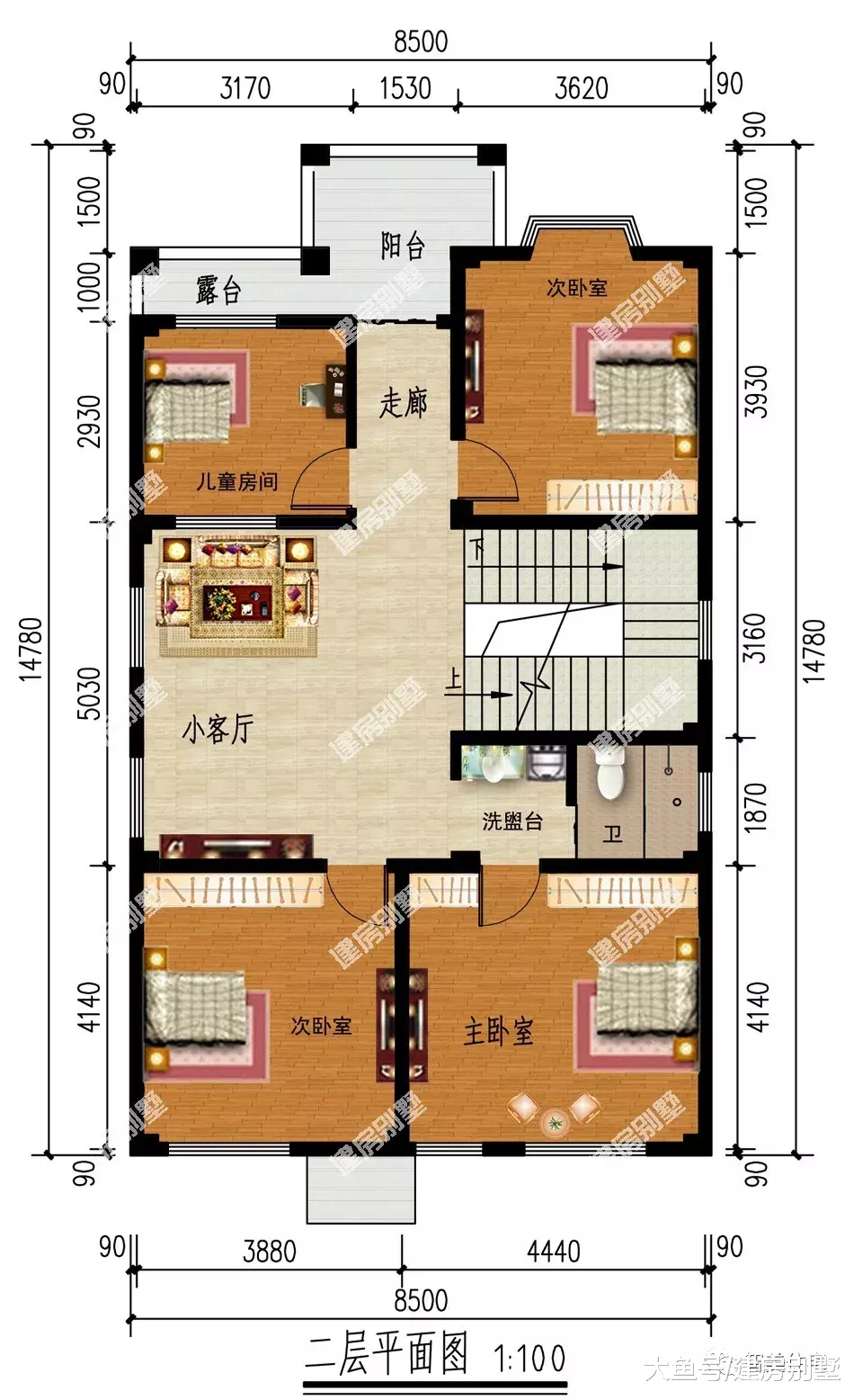 四栋面宽8-9米间的自建房，江西、广东和海南等地建了很多