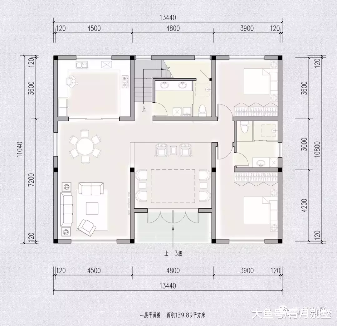 13.44×11米二层唯美中式小院，享受优雅宁静的生活乐趣