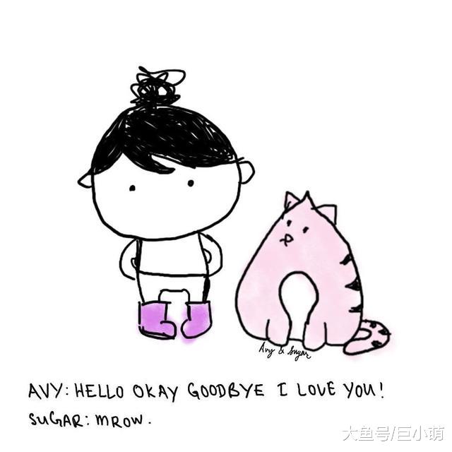 小孩猫咪夹心配，10张轻松搞笑的猫咪漫画，给你开心一刻