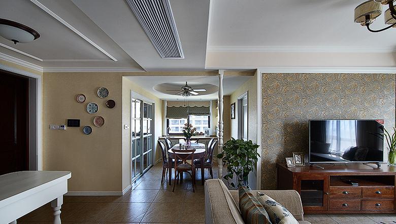 20万装修的130平米简约美式风格三室两厅案例 温馨又舒适让你爱上家