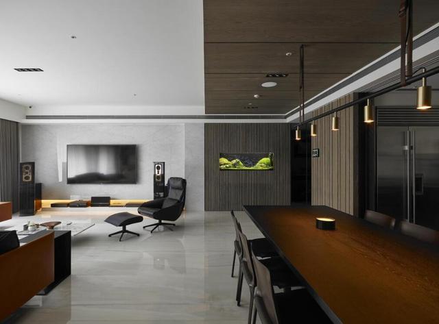 一个现代感十足的台式范装修 简单细腻的成都装修队