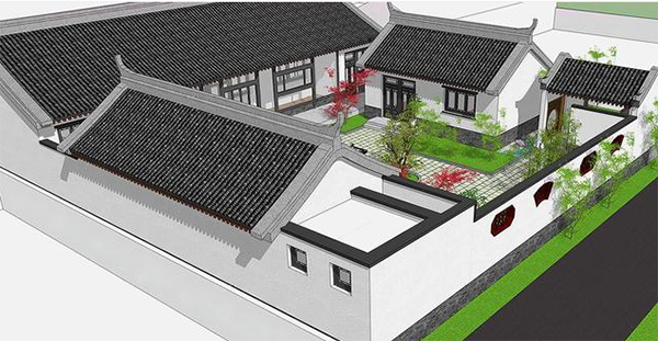 典雅雍容中式三合院, 老少都爱, 传承百年不成问题, 经典养老户型