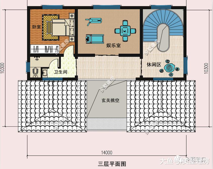 新中式别墅，加入农村现代设计元素，层次感分明