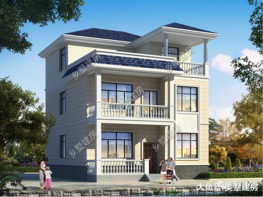 9x10米的欧风小别墅，实用美观两不误，农村小户型就选它！