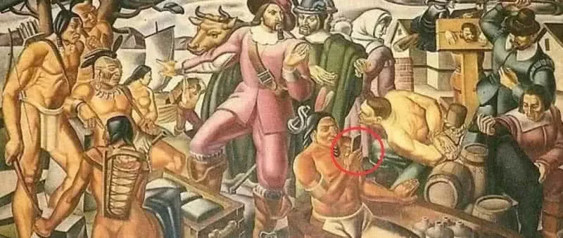 有人“穿越”了？19世纪油画出现苹果手机，结果大跌眼镜