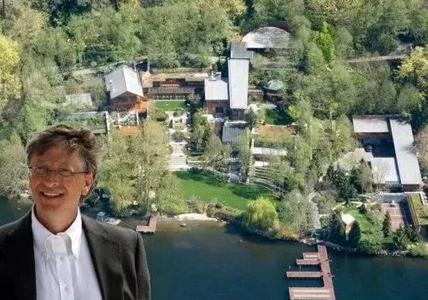 首富比尔盖茨豪宅啥样？占地66000平方不算啥，看到养的宠物：罕见