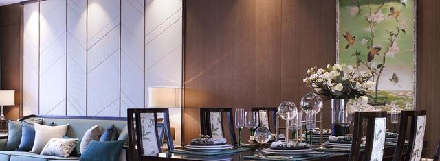 138平新中式三居，一抹中国蓝，惊艳了整个家