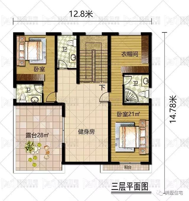 乡村建房不将就，挑高客厅的豪华别墅，才是成功人士的居住标配