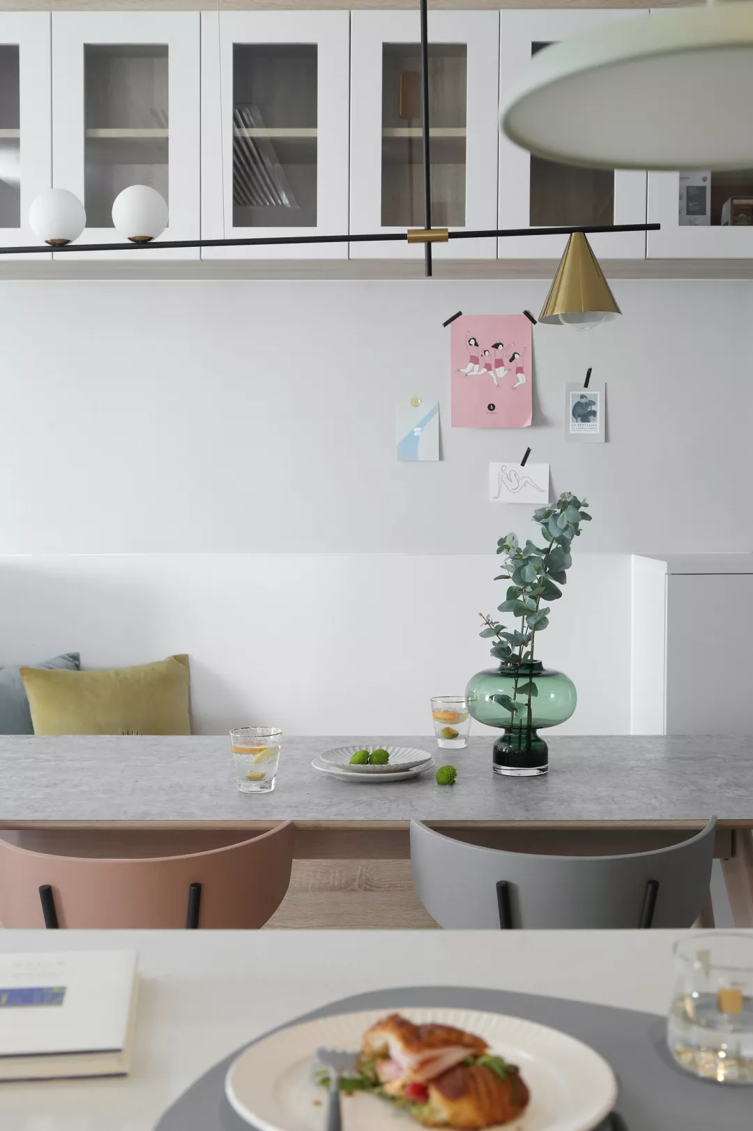 110㎡北欧风格装修效果图，卡座餐厅精致实用！