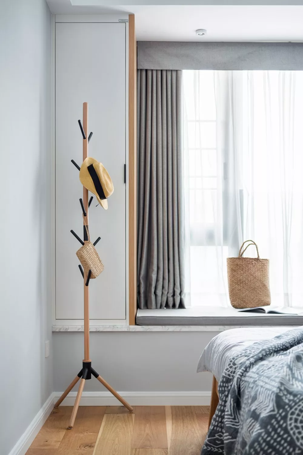 89平北欧小三房 小书房改成客房+书房 还有入户花园