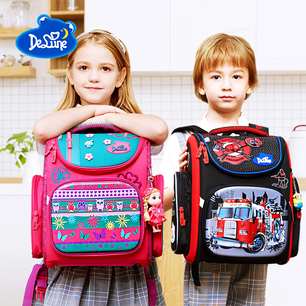 国外大牌减负小学生背包,国内价格竟都在百元左右!