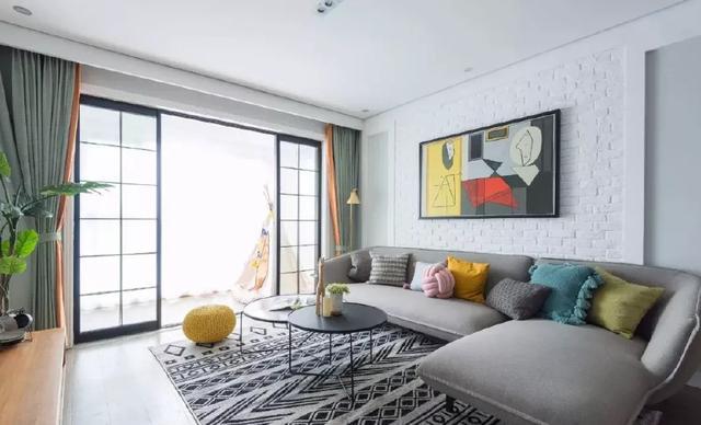 110平温馨三房, 巧用吧台做隔断, 漂亮又实用!