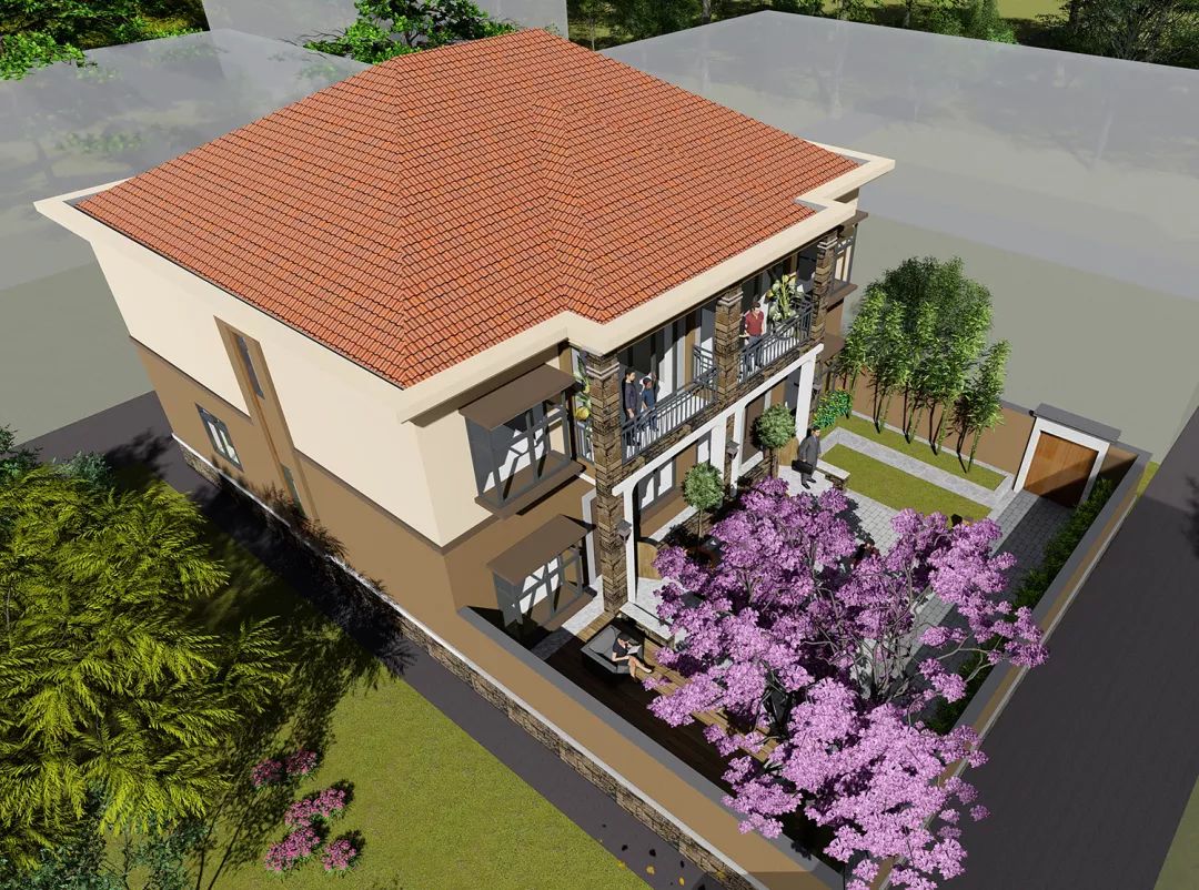 家有俩兄弟的看过来，送你一套欧式风格的双拼别墅