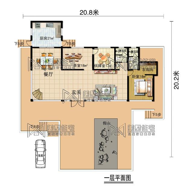 六间带独卫的二层轻奢别墅，配置齐全，生活不要太享受