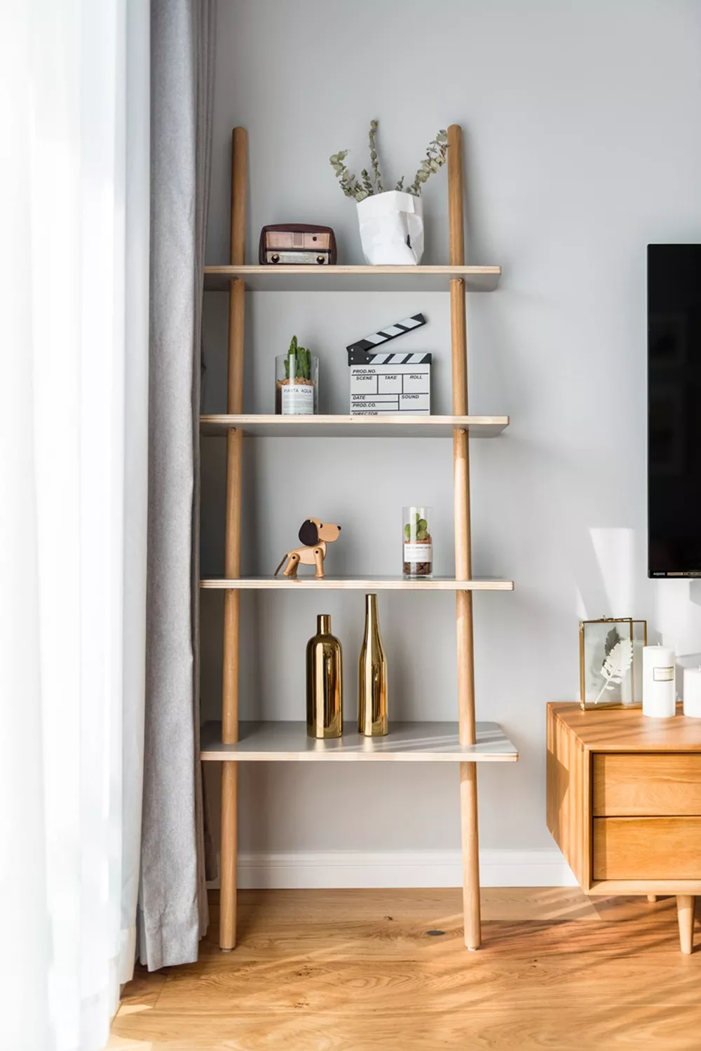 89平北欧小三房 小书房改成客房+书房 还有入户花园