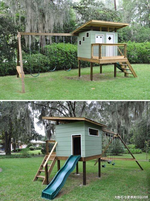 超划算！自家院子打造儿童游乐场，6种玩法，孩子足不出户就能玩个够！