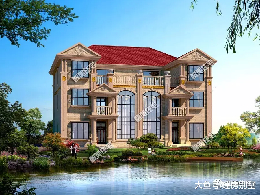 开间15-16米的农村双拼房，户型简单大气，第二栋只要35万