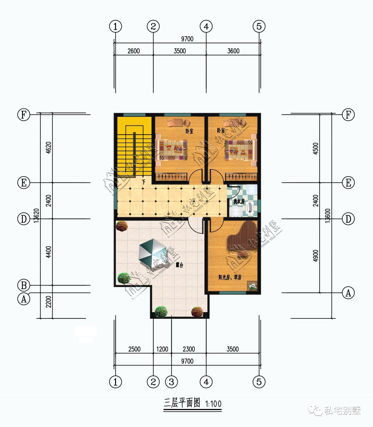 新款欧式两层半平顶别墅，占地不足120平却自带豪华既视感