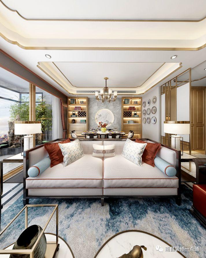 140平米的四居室，轻奢+新中式没什么不可以！-联发公园前装修