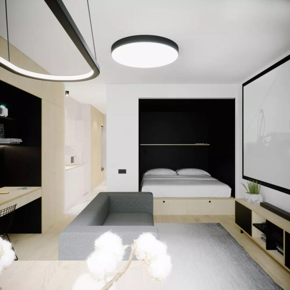 设计师为自己装修38平米房子 设计风格超乎想象