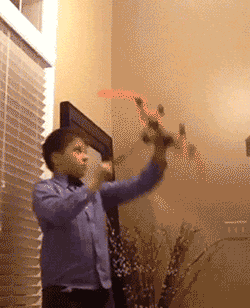 爆笑GIF：终于，十分钟后塞进去了