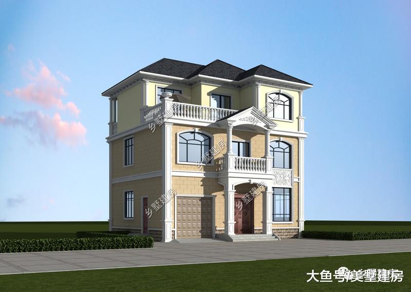 12x8米三层别墅，6卧5卫还带商铺，在农村人人都羡慕！