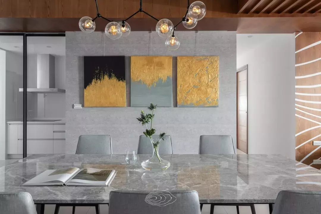 264㎡现代舒适家居, 多元素的设计融合