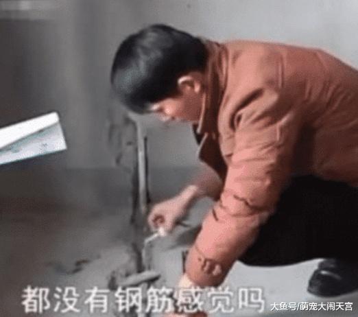 男子买房没钢筋，怒找媒体曝光，开发商：你凿开我看看