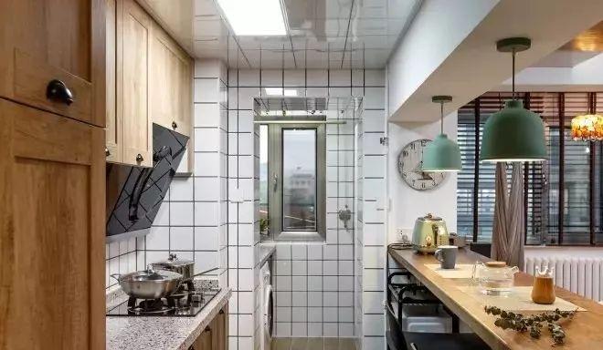 72平的北歐風小戶型二居室，異形的玄關還更顯寬敞