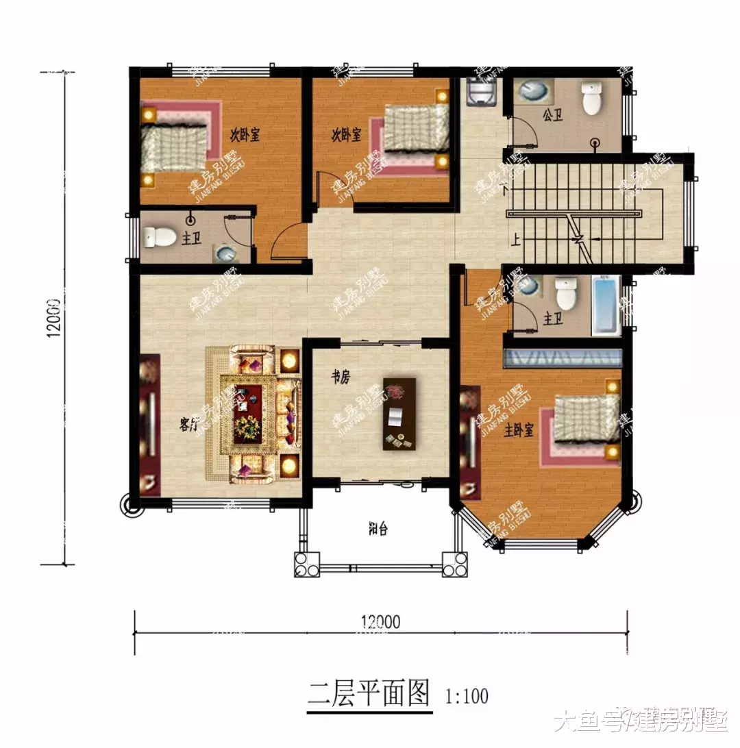 两栋宽12米的农村自建房，第一栋厨房独建，第二栋很喜人