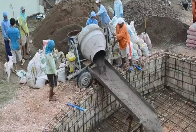 教你农村自建房如何自己挖个泳池