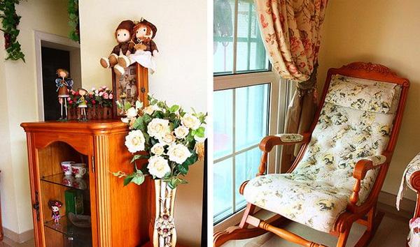 老公給我準備的婚房 碎花布藝打造簡歐風格 迷死人的客廳設計