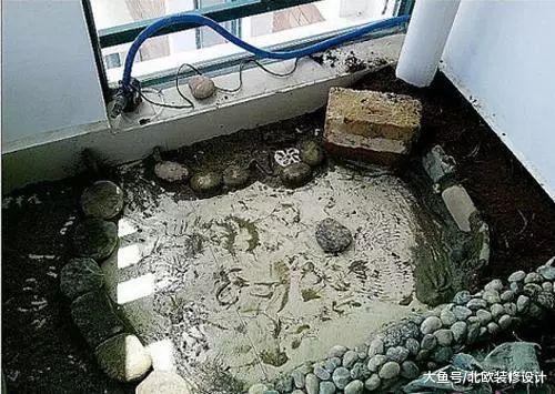 自己在陽臺做景觀魚池，好看又便宜，成本不到100塊！