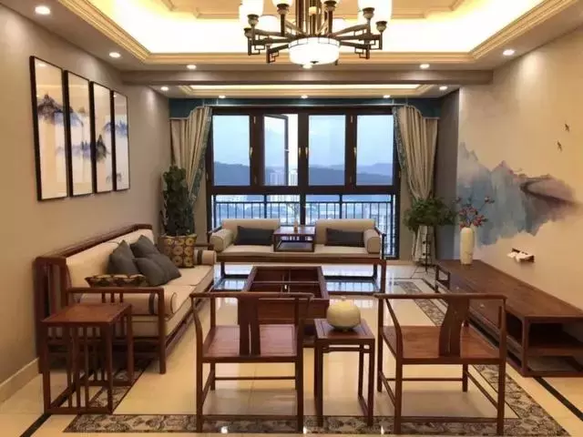 誰說中式過時的，看看這些新中式客廳！