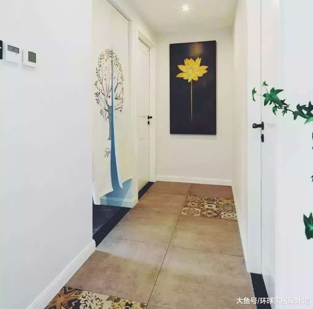 110㎡北欧+新中式风，入户玄关就是个大花园，美醉了！