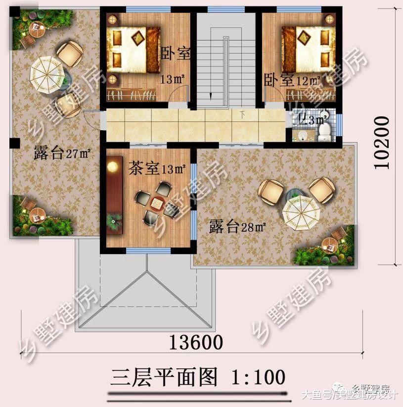 14X10米農村歐式別墅，經典實惠，滿滿的設計感，值得一看！