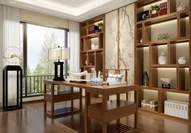新中式書房軟裝設計