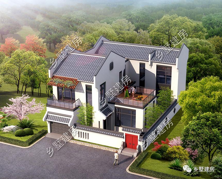 新农村自建别墅最佳户型, 精选前6名, 第1到底有多漂亮?