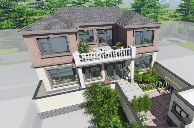 中国人最想要的欧式，庭院露台自建别墅