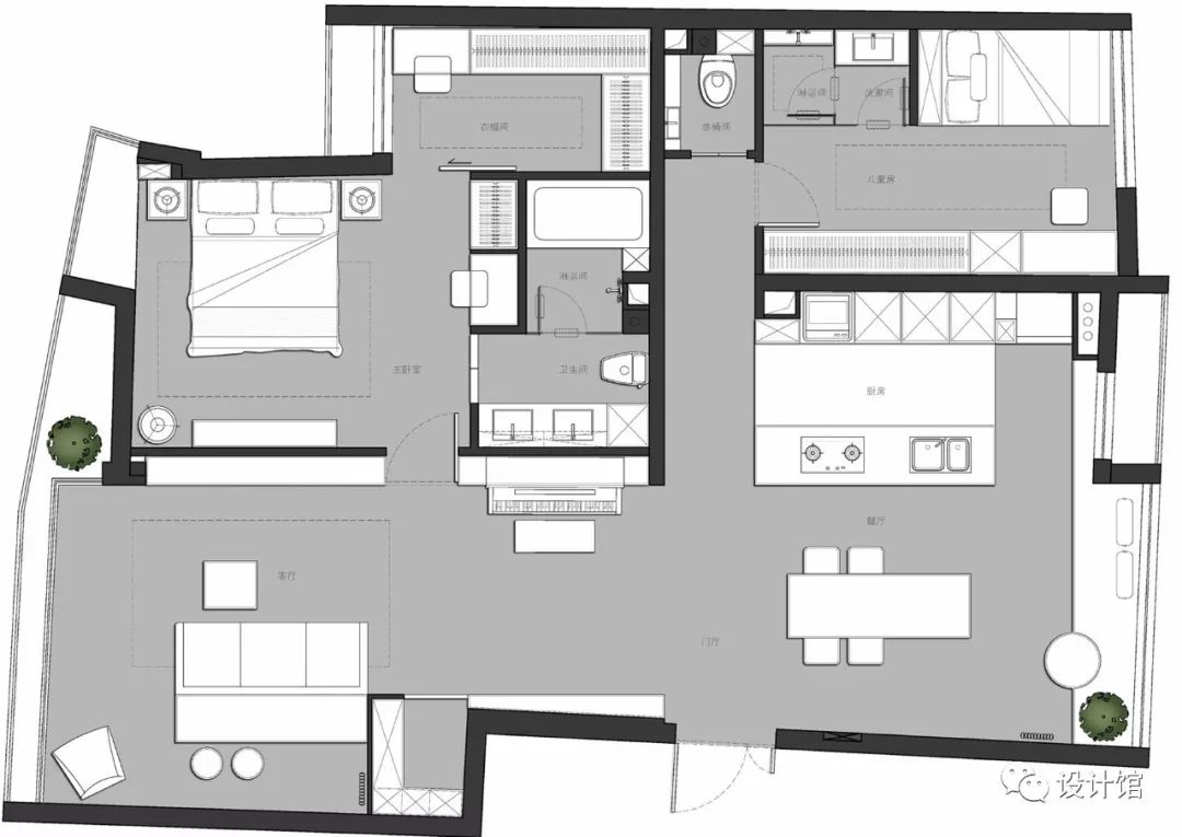 130㎡现代简约，大户型的二房，住出了生活的模样