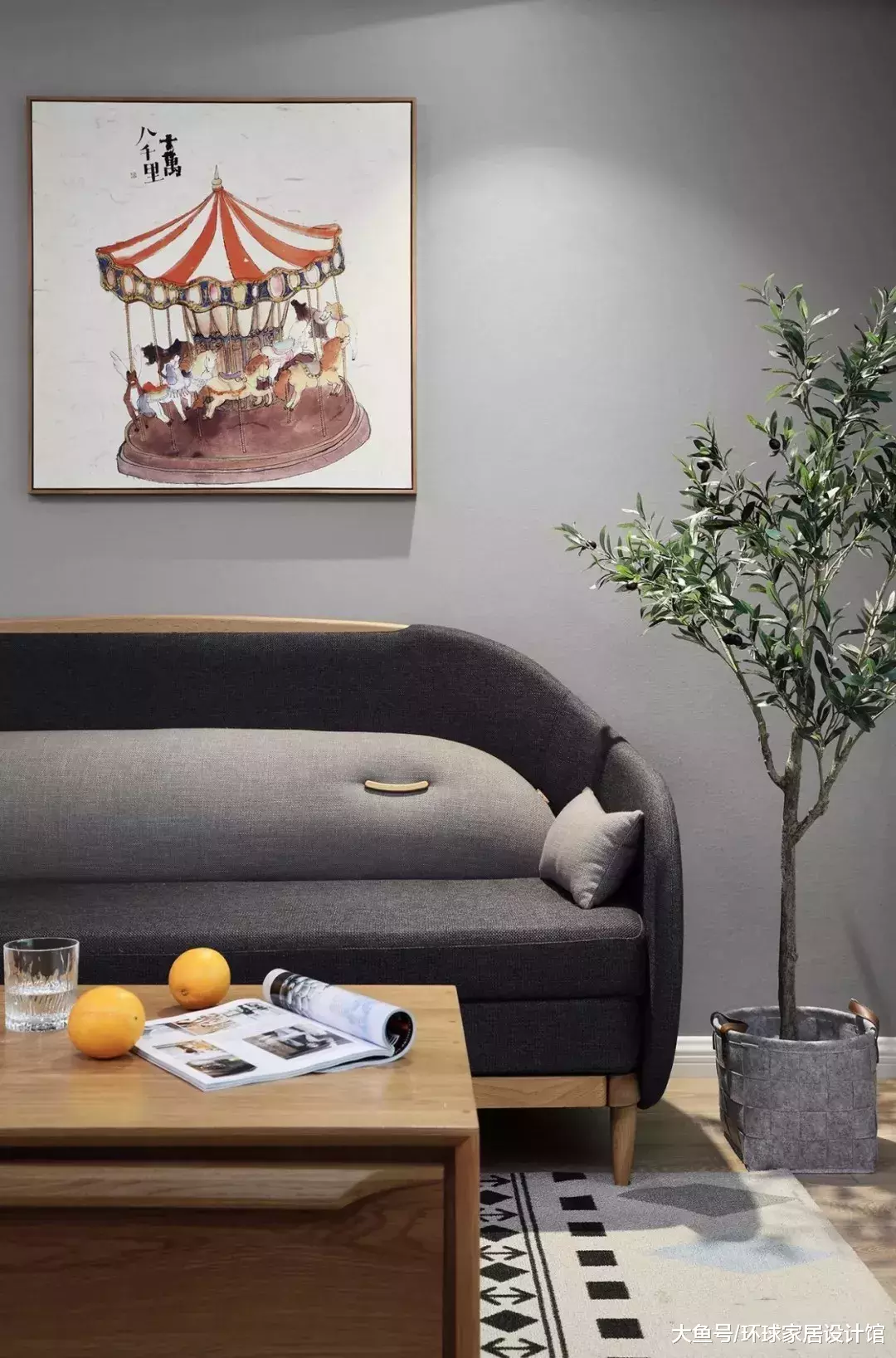 也太高级了吧！100㎡北欧三居，U型厨房是我的最爱！