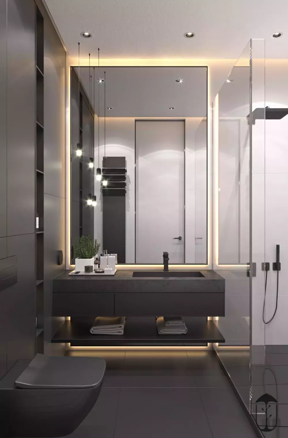 静谧与优雅，用灰与白演绎纯色极简住宅！