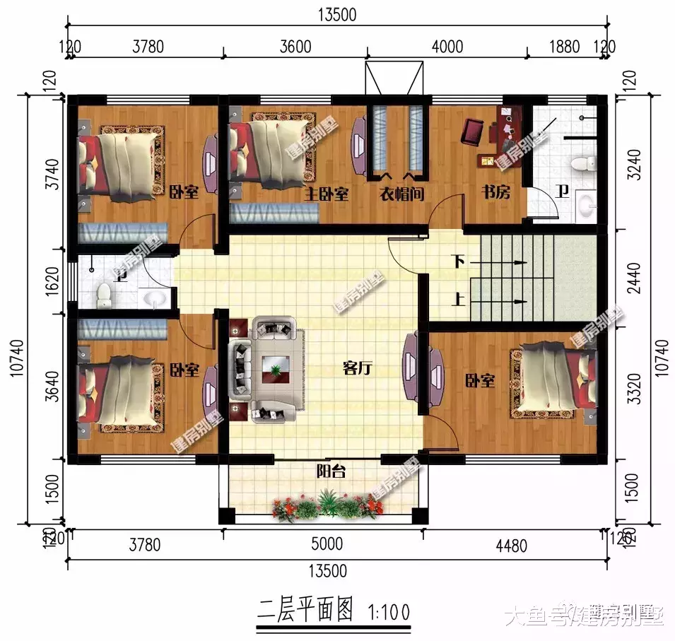 两栋风格简单的农村小别墅，第二款户型设计实在是妙