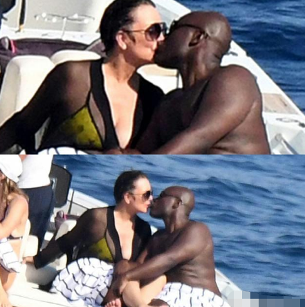 卡戴珊63岁妈妈与黑人小男友游艇上拥吻，网友：激情不减当年啊