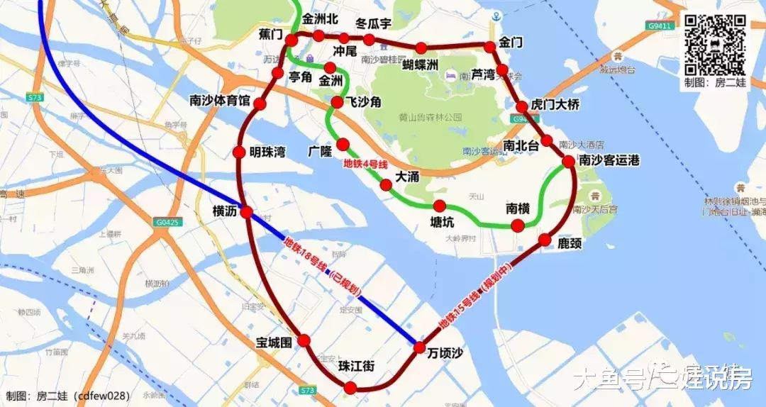 南沙地鐵15號線意外曝光！（附全站點高清圖）
