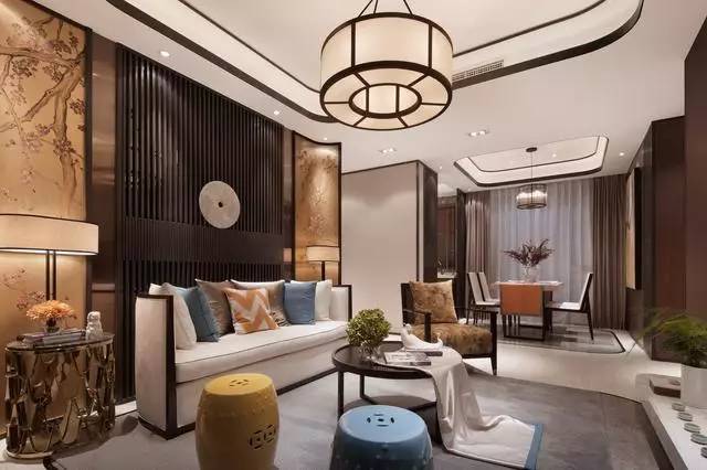 让人赞叹新中式三居室，古典和时尚的完美交融，仿佛穿越了时空！