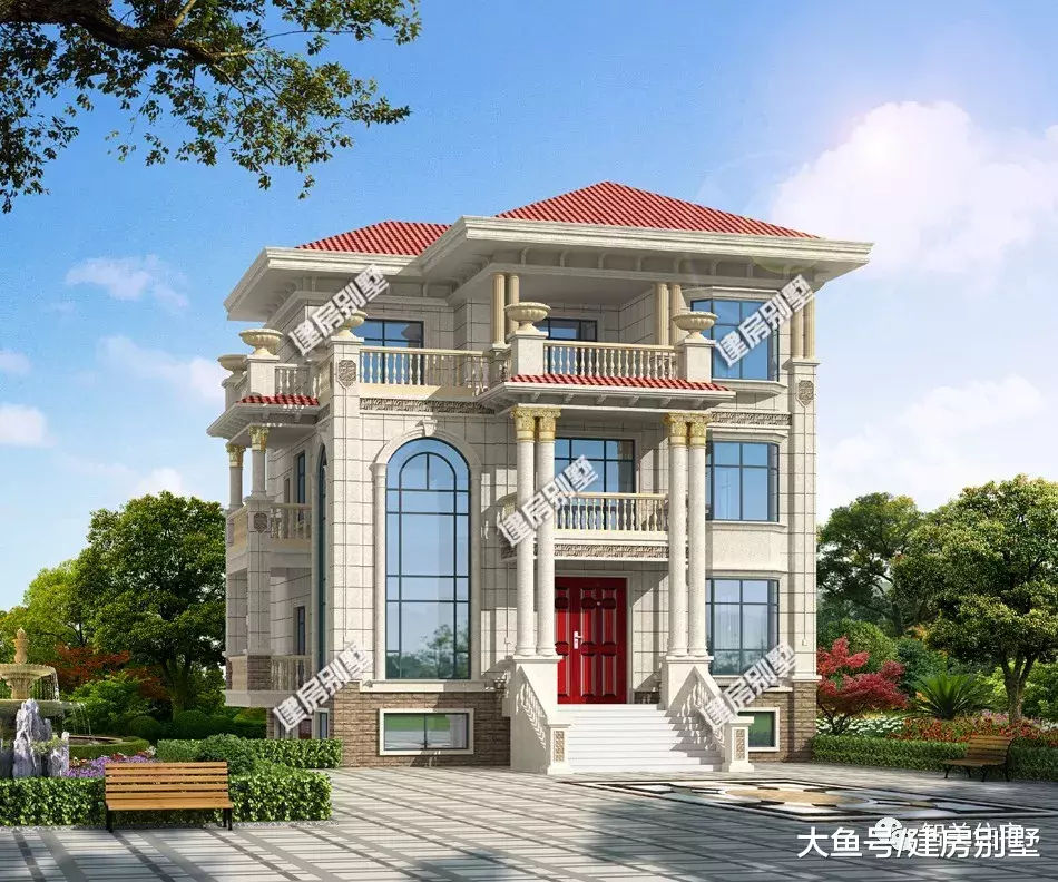 在老家建一栋豪华的别墅，带地下室，整个村子因它而出名