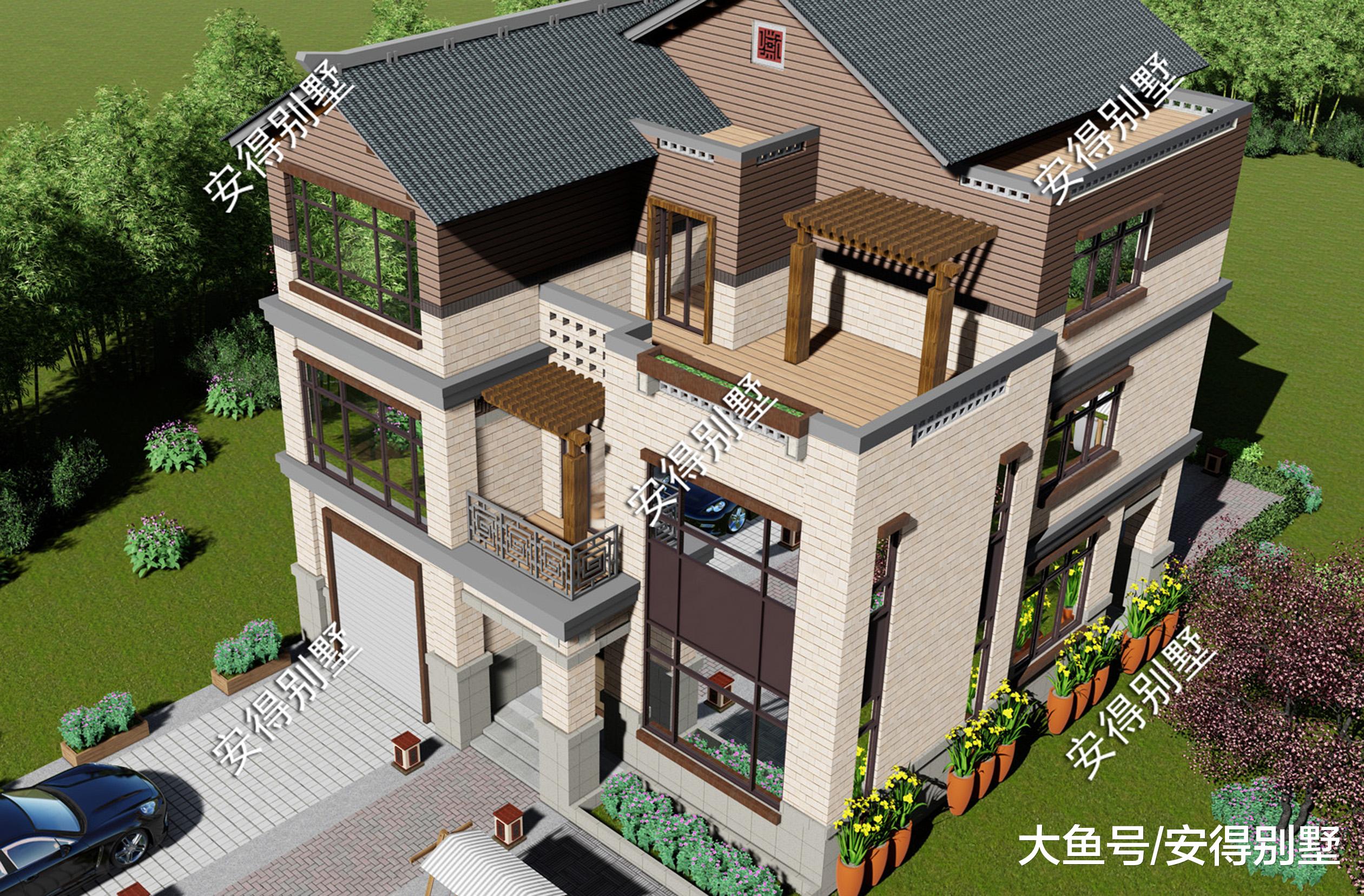 6款新中式别墅，建一栋不一样的新中式别墅，坐拥财富，图纸齐全