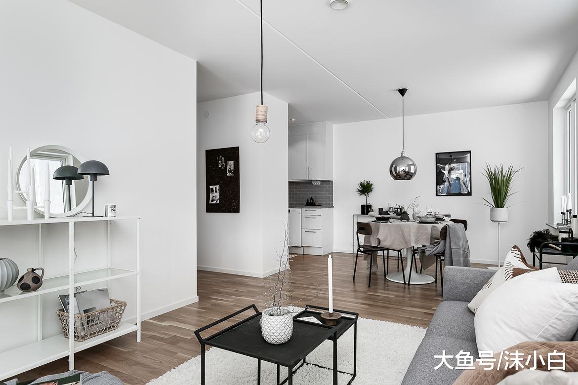 为了看不腻，74平小户型全屋简约风，厨房用“水泥”面！晒晒