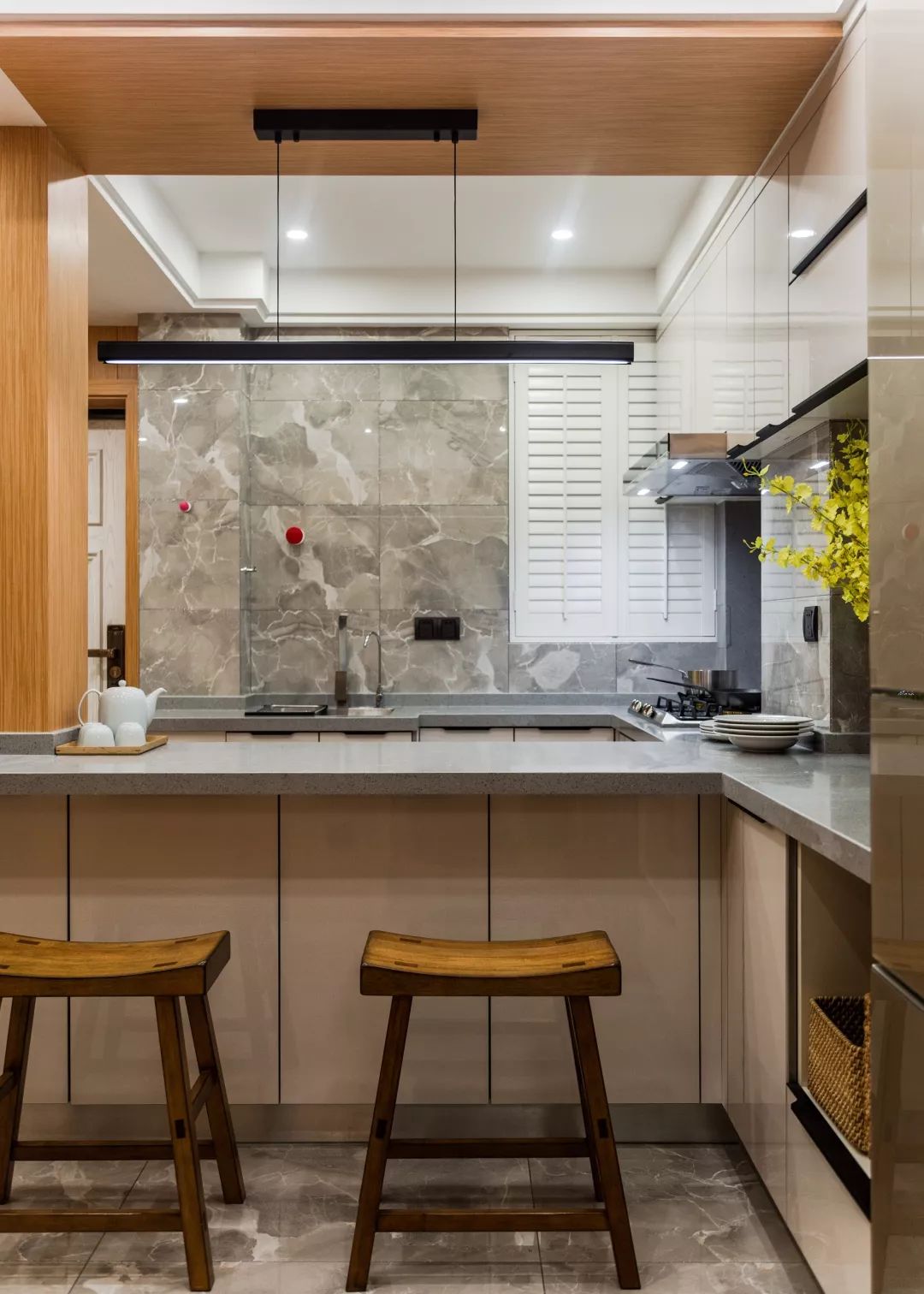 63㎡现代简约，老破小空间，改成实用小二房